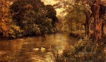 ブルック川の流れ Painting - ニース・オア・ハンギング・ブフの風景 アルフレッド・デ・ブリアンスキー・シニア小川